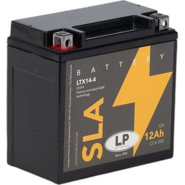 LANDPORT akumulátor YTX14-4 (YTX14-BS) (MS LTX14-4) 12V 12AH (CCN 200) 150X87X146 SLA bezúdržbový - předplněný (4)